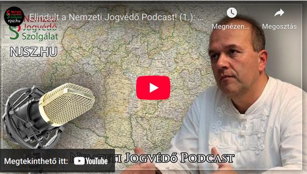  dr Gaudi-Nagy Tamás az IMSZ jelentőségéről, a Nemzeti Jogvédő Podcast első adásában 